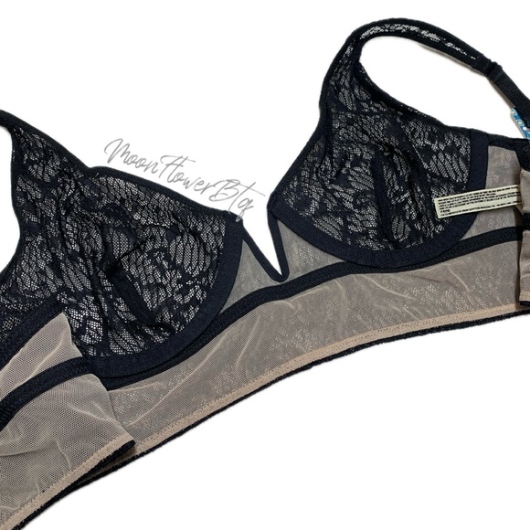 Free People Tameeka Lace Underwire Bra Black - Picture 6 of 10